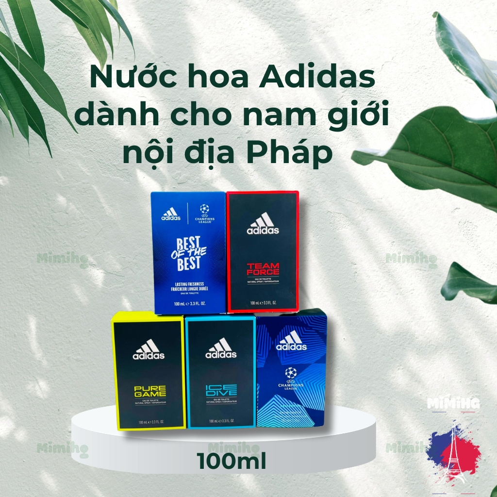 Nước Hoa Nam Adidas EDT Nhiều Mùi - 100ml