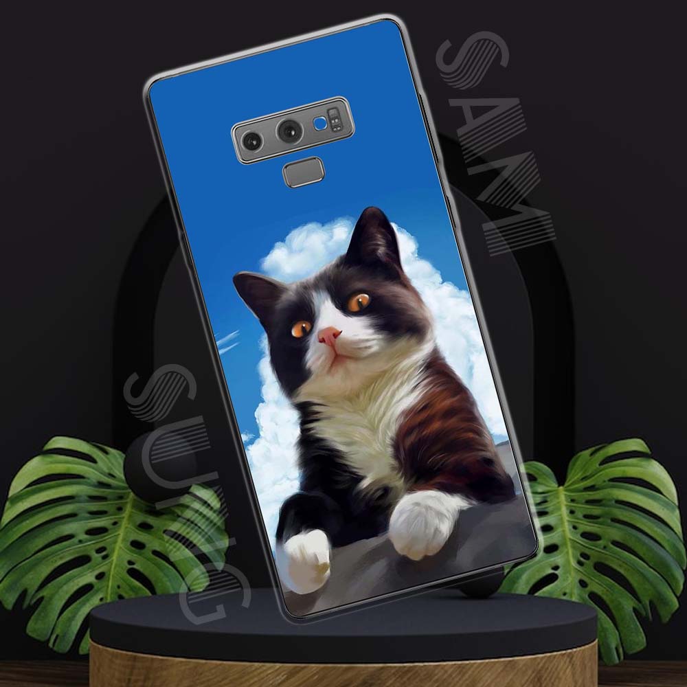 Ốp lưng Samsung Note 9 mẫu BST Mèo lười TPU