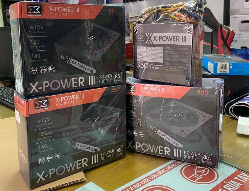 Nguồn máy tính XIGMATEK X-POWER III X-350/ X-450/ X-650 Hàng chính hãng bảo hành 36 tháng lỗi 1 đổi 1
