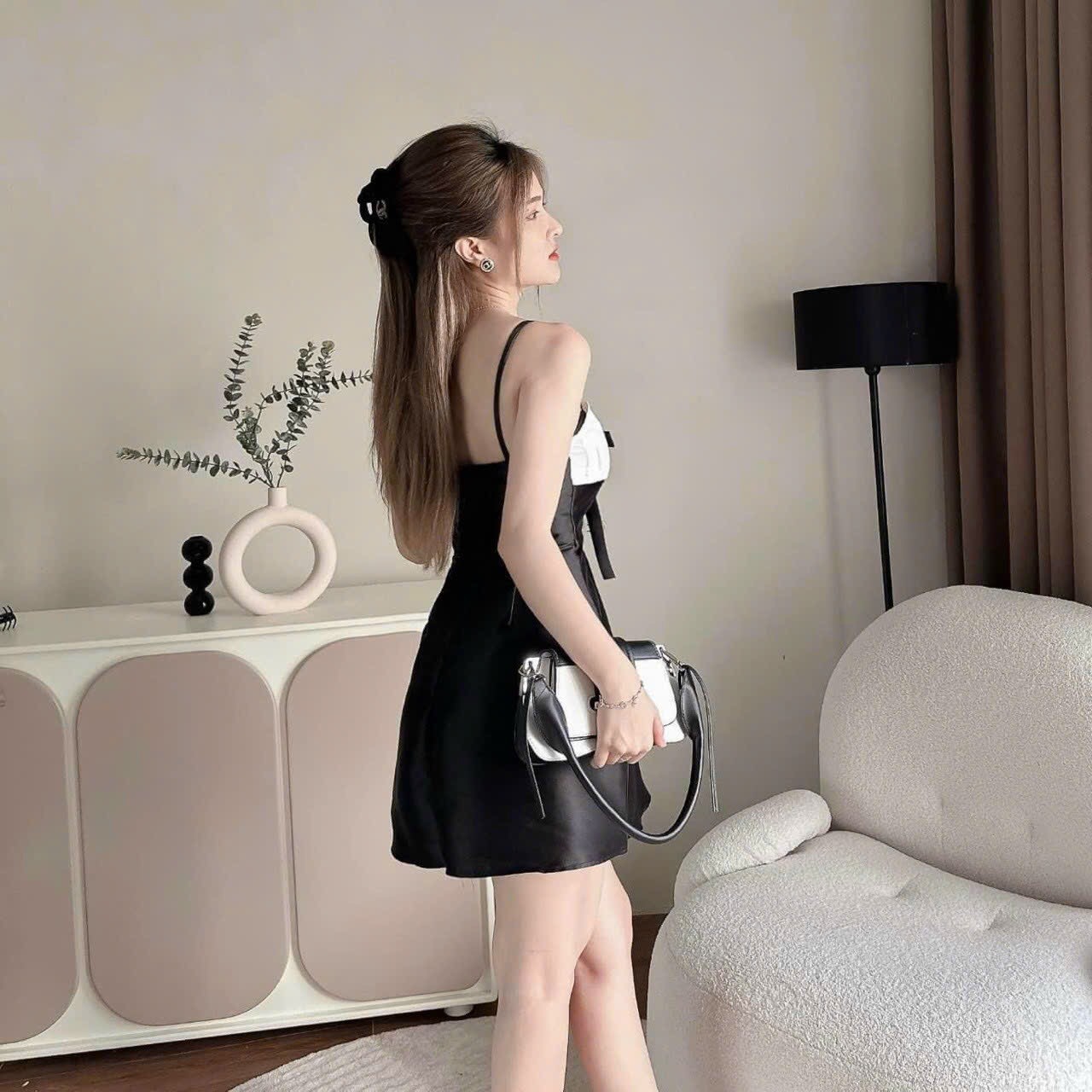 Đầm váy nữ 2 dây đạp ly ngực ( có mut ) nhé khách