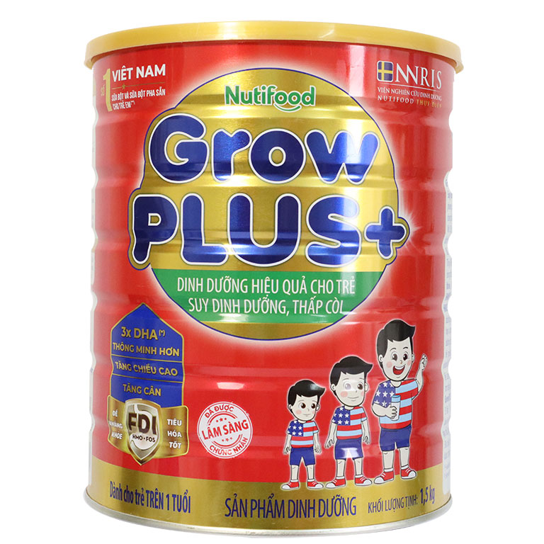 Combo 2 Sữa bột Nuti Grow Plus Đỏ 1,5kg date luon mới nhất