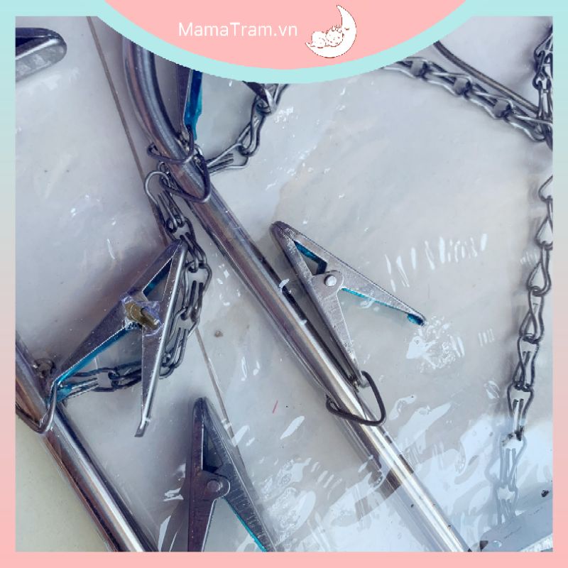Móc Chùm INOX Không Gỉ Phơi Đồ Cho Bé (Loại 1 Tầng Và 2 Tầng)