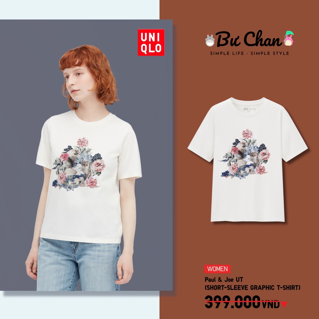 Áo thun UT Nữ Paul & Joe 4 ❤️ (UNIQLO Nhật Chính Hãng)