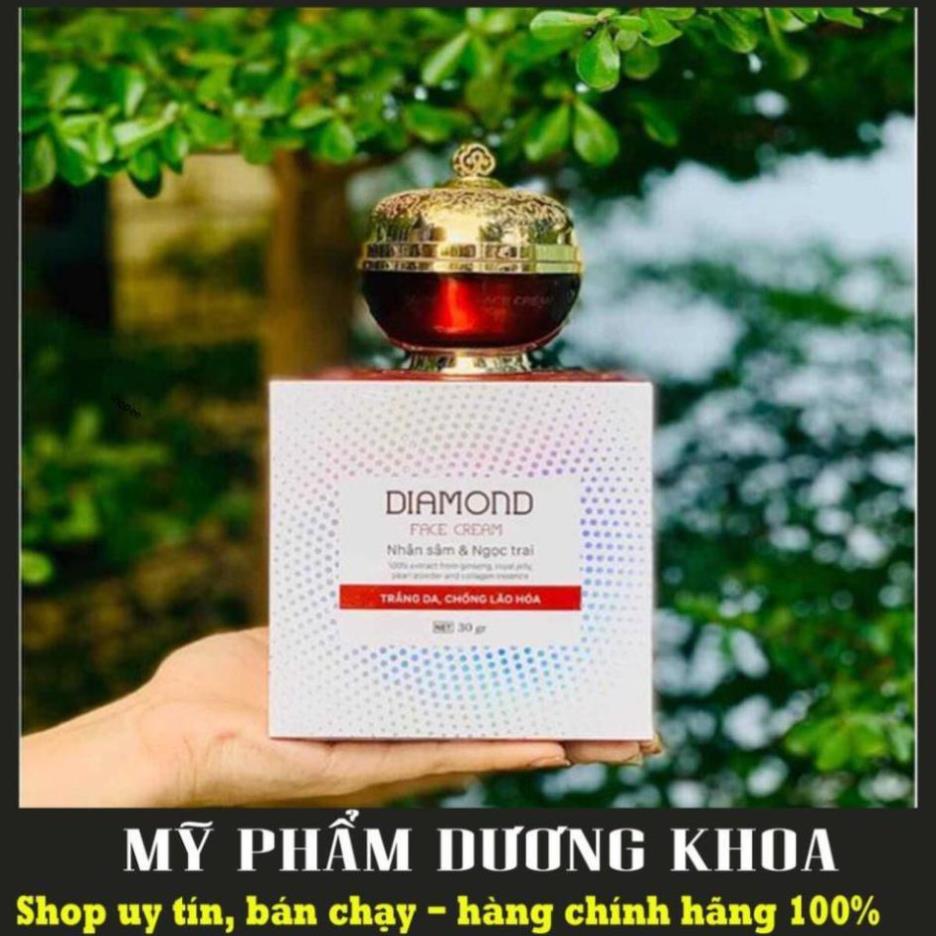 Kem face diamond nhân sâm ngọc trai dưỡng trắng da ko serum - kem face thanh trang - mỹ phẩm chính hãng dương khoa