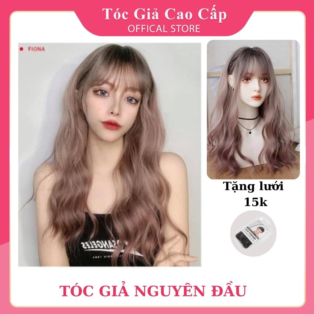Tóc giả nữ cả đầu🌸freeship🌸tóc nguyên đầu xù 60cm