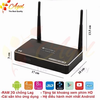 [HCM]Android TV Box Y9 Bluetooth