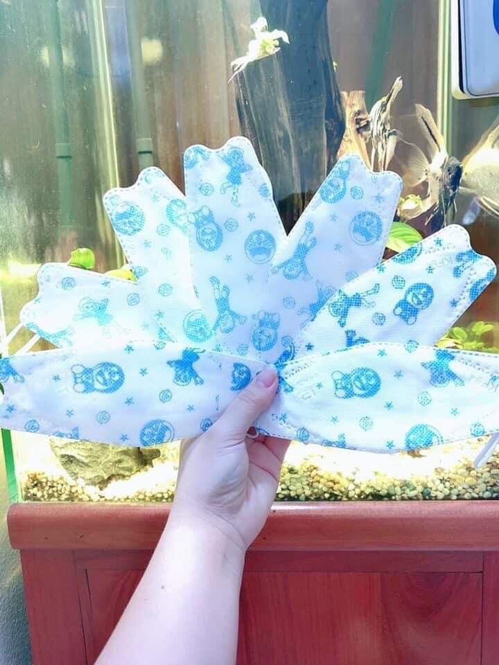 [ COMBO 50 Cái ] Khẩu Trang Cho Bé 4D KF94 Hoạ Tiết Bé từ (3-10 tuổi)
