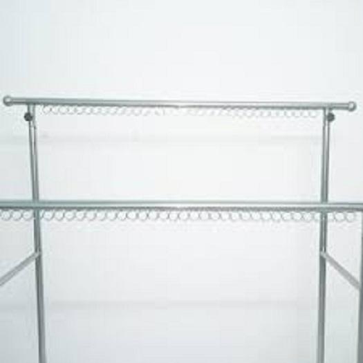 Sào phơi inox đôi có khoen chắc chắn