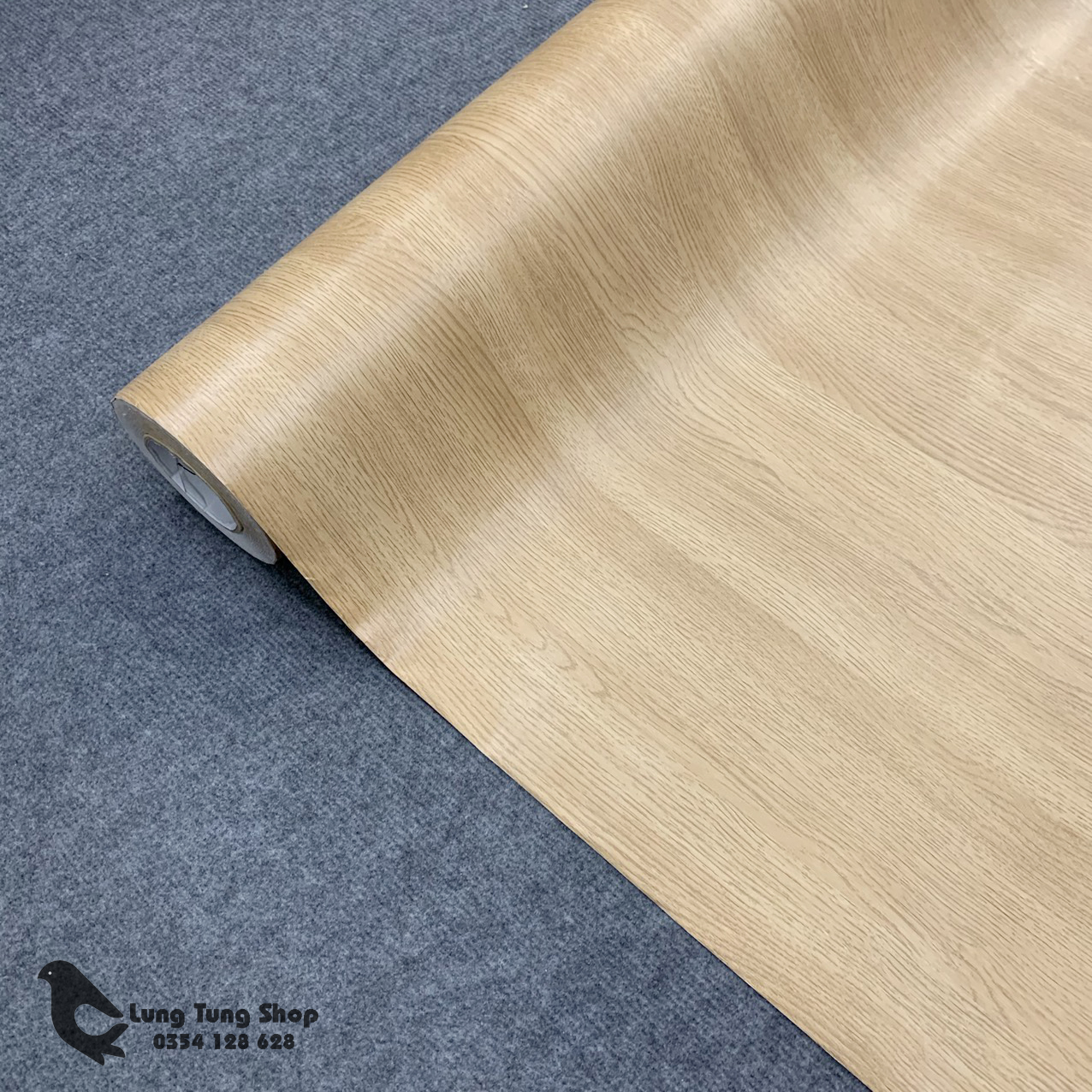 [HCM]Decal vân gỗ màu vàng kem - Giấy dán tường bàn tủ có sẵn keo ( gỗ G5 )