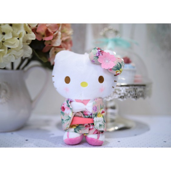 Gấu bông kitty mặc kimono G2B60 20 cm
