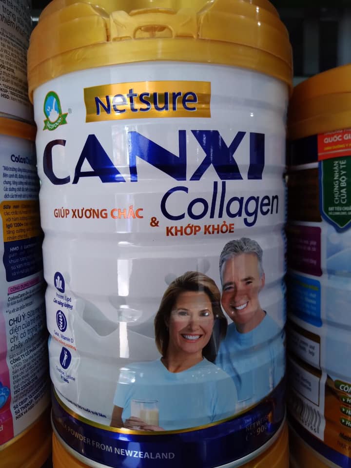 Sữa canxi collagen ngừa loãng xương Netsure 900g – Sữa canxi cho người tiểu đường