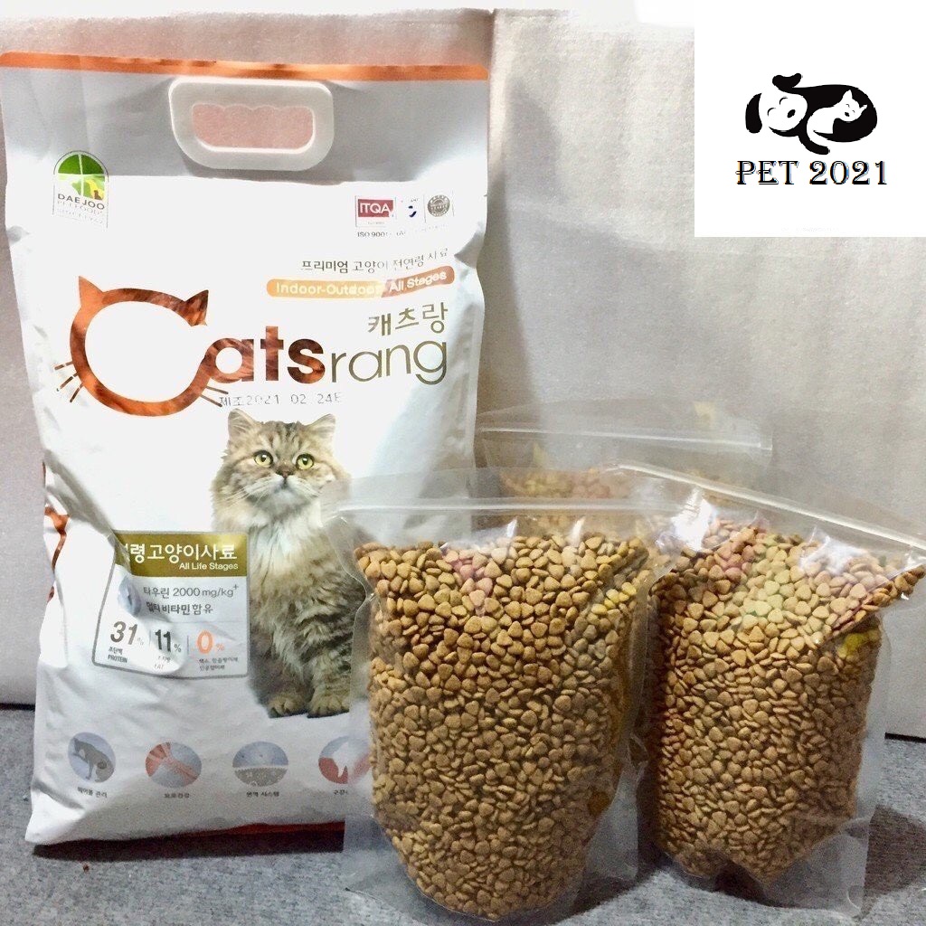 Thức Ăn Hạt Khô Catsrang Cho Mèo - Thức Ăn Cho Mèo ( Túi 1kg )