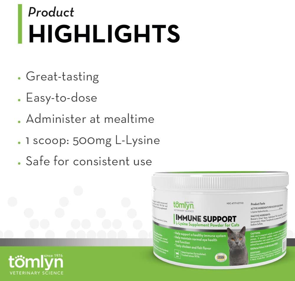 Bột Lysine tăng đề kháng cho mèo hãng Tomlyn (3.5oz - 100gr)