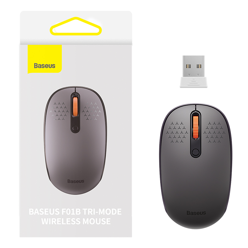 Chuột Không Dây Baseus F01A | Hỗ Trợ Wireless 2.4GHz & Bluetooth, Click Yên Tĩnh