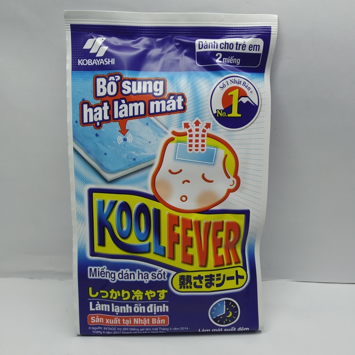 Koolfever Miếng dán hạ sốt - 1 gói 2 miếng