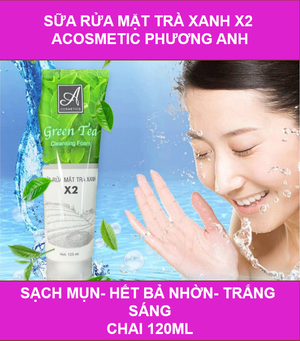 [GIÁ SỈ] sữa rửa mặt trà xanh x2 A cosmetics Phương Anh