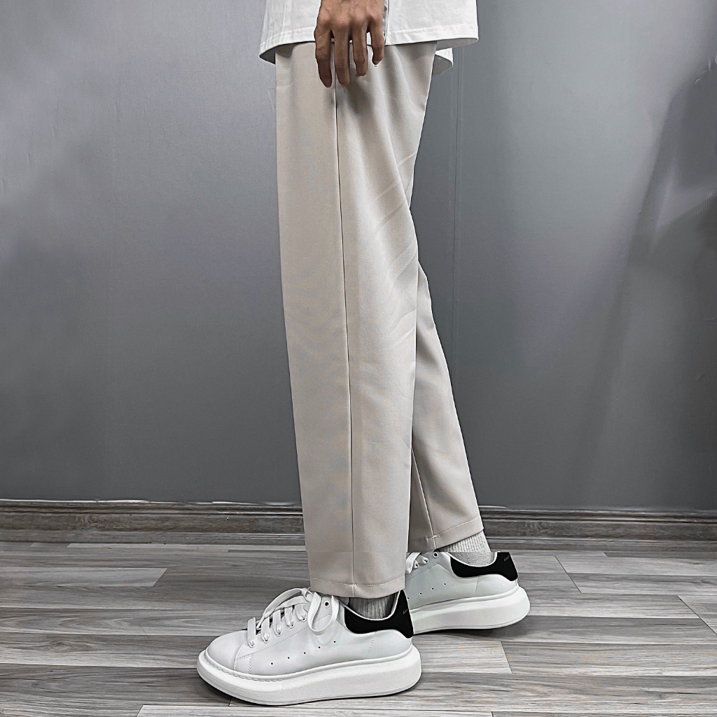 Quần Baggy Nam Dáng Baggy Basic 2 Màu Kem Đen XESINU