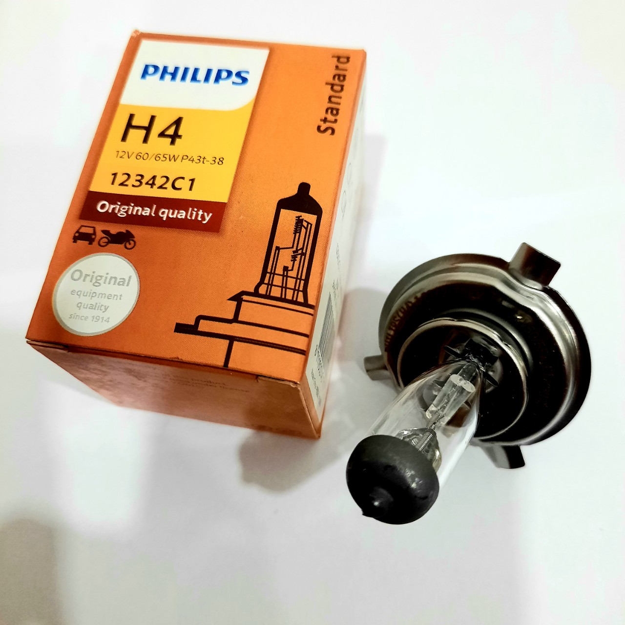 Philips h4 p43t-38 12v60/65w số lượng 1 bóng