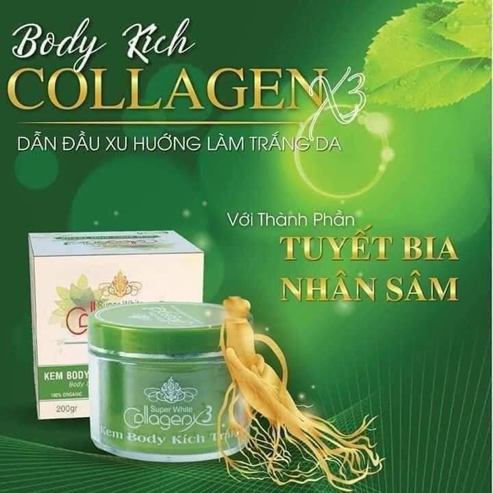 Combo 4 kem BoDy Collagen X3