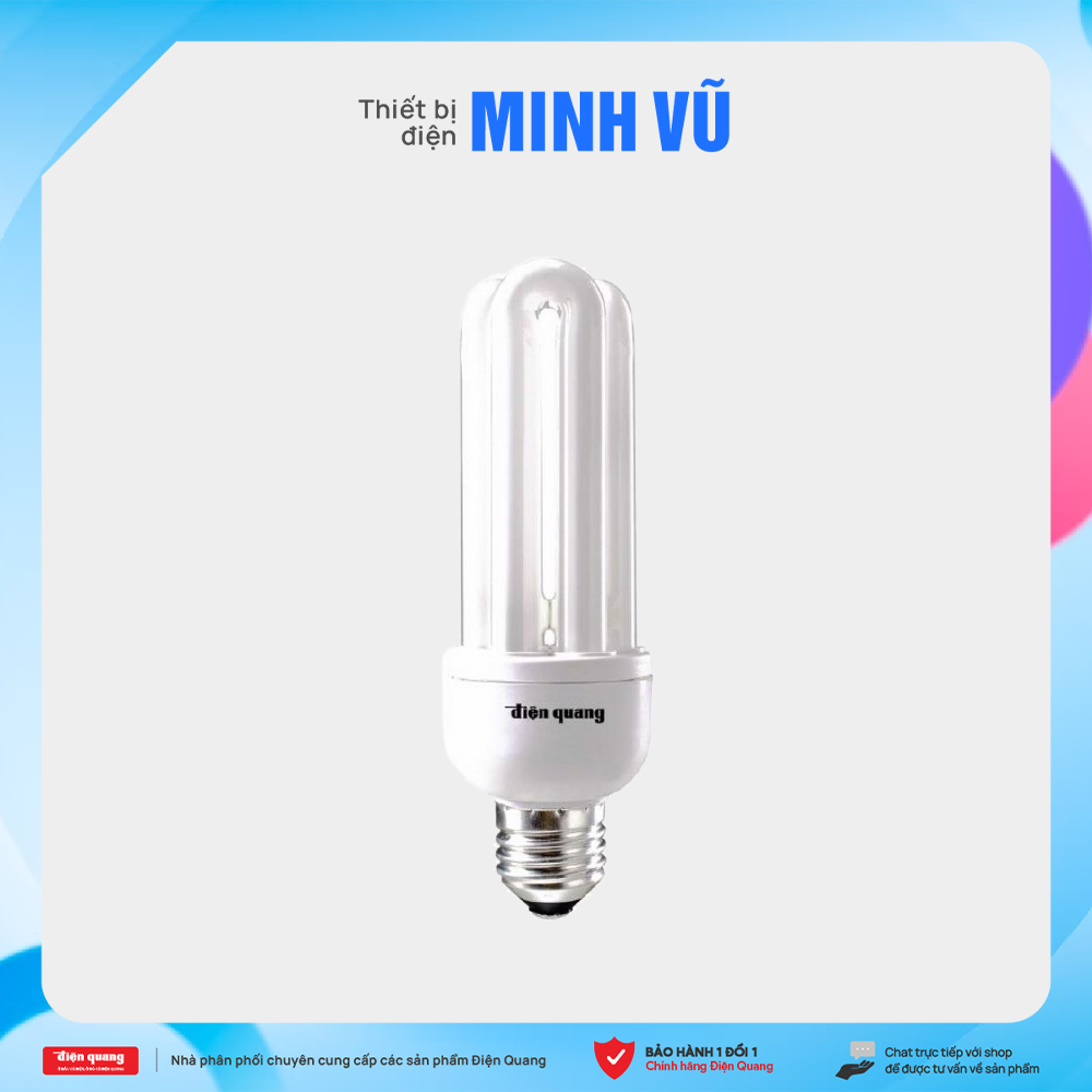 Đèn Compact Điện Quang ĐQ-CFL-3U-T4-18W-DL-E27