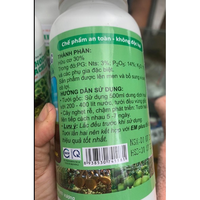 Chế Phẩm Sinh Học Siêu Ra Rễ Em - Root Hlc Chai 500ml