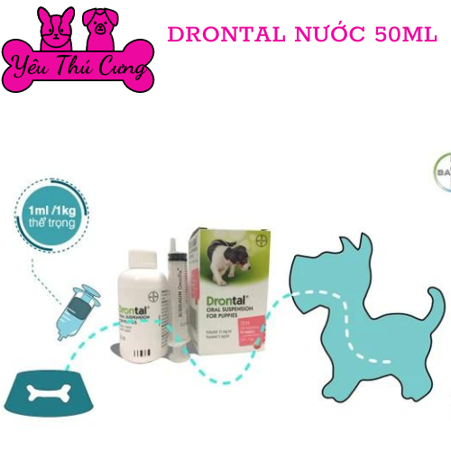 DRONTAL CHO CHÓ CON 50ML - YÊU THÚ CƯNG