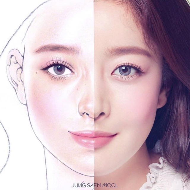 Giấy face chart tập makeup chuyên nghiệp