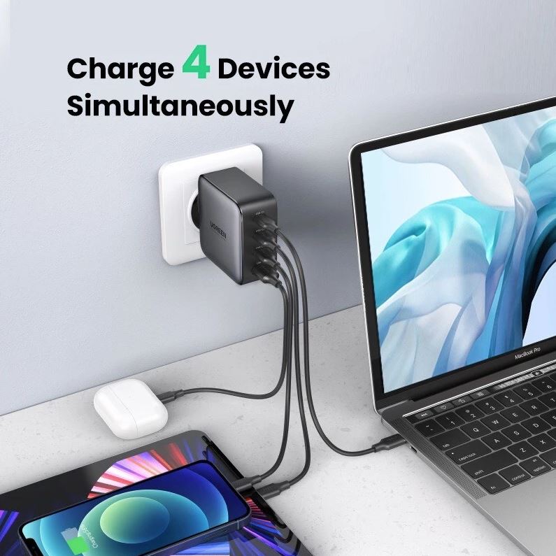 UGREEN GaN 65W - 100W USB-C USB-A Sạc Nhanh Nhiều Cổng