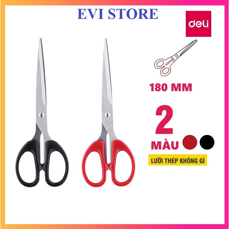 Kéo văn phòng Deli 6009 / Kéo175mm Deli E6009
