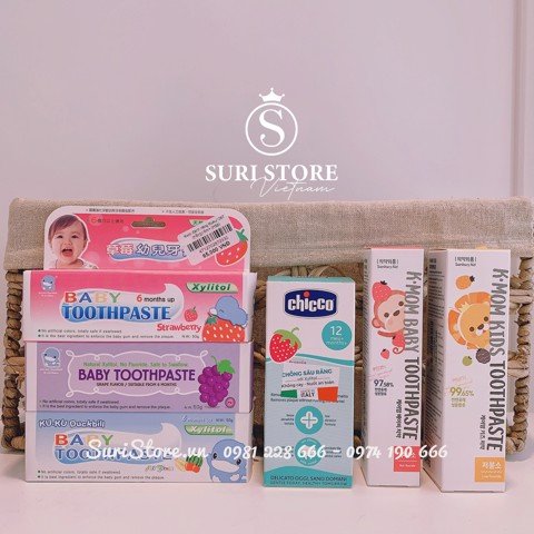 Kem đánh răng Chicco hương dâu 12M+