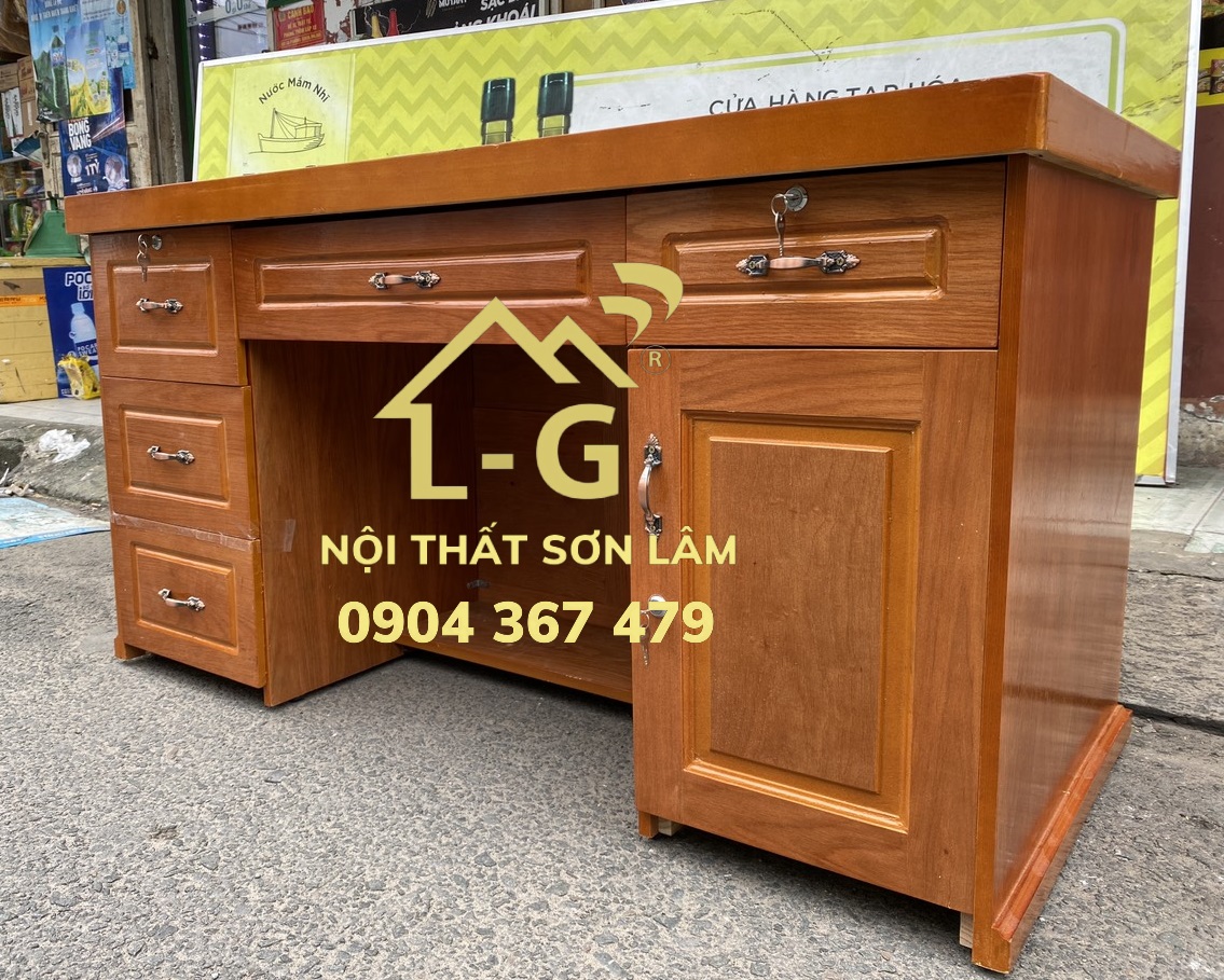BÀN LÀM VIỆC GỖ SỒI CAO CẤP- BÀN ĐẸP