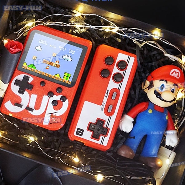 Máy chơi game sup 400 trò chơi phong cách retro kèm tay cầm chơi game cho 2 người
