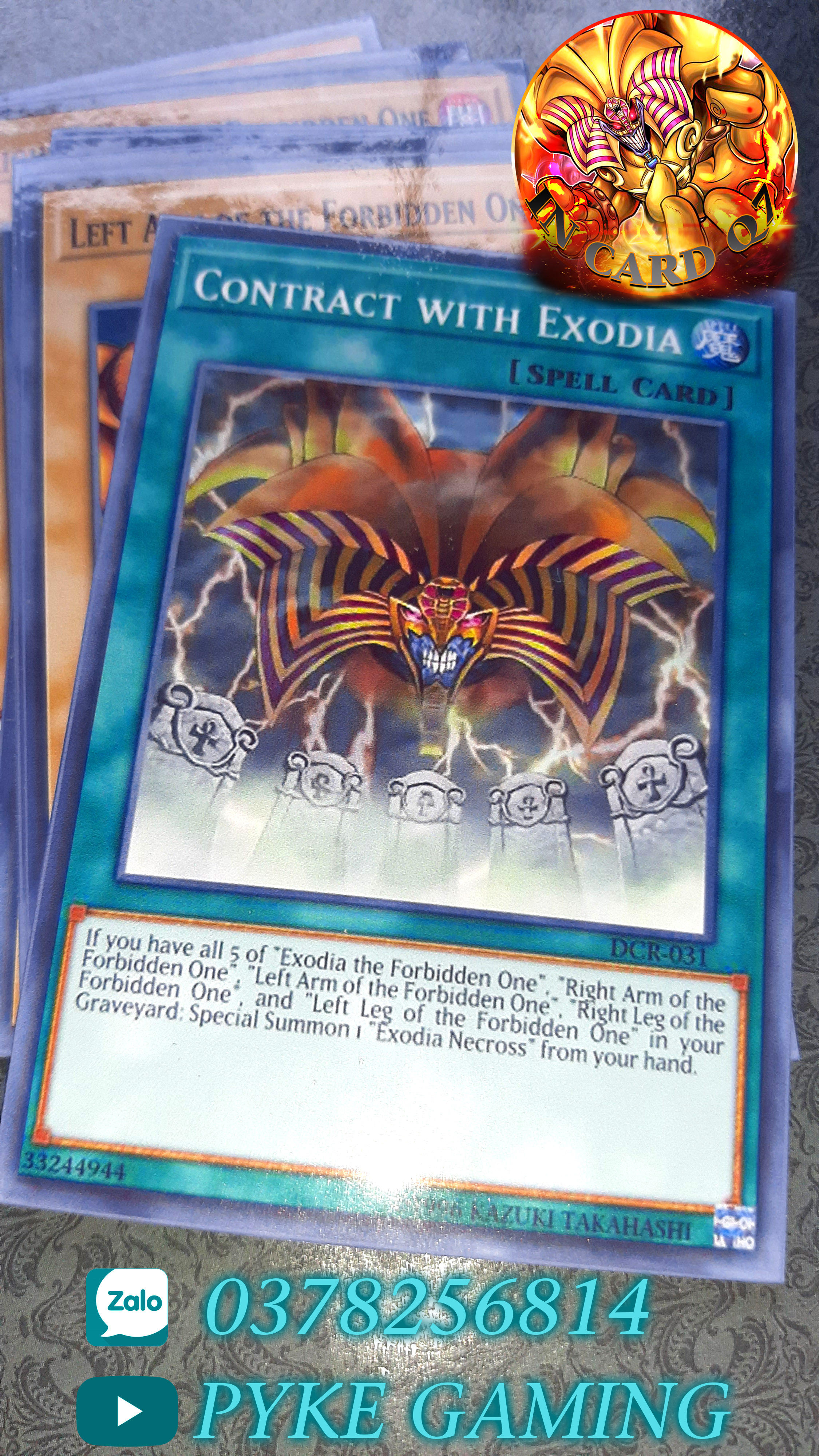 Pack 18 Lá Bài Yugioh  Exodia (Bài in Giấy Bóng Chất Lượng Cao)