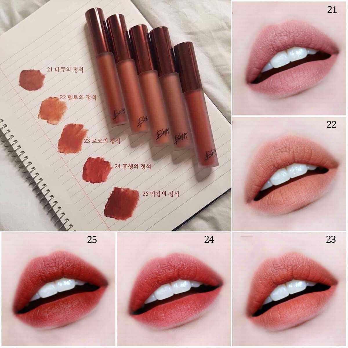 Son kem lì Bbia Last Velvet Lip Tint Version 1- 8