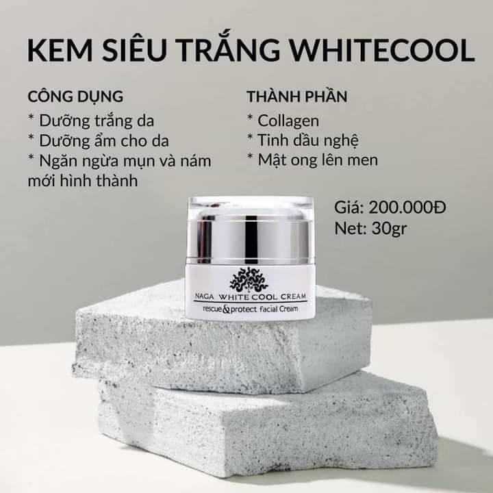 Kem dưỡng trắng White Cool Naga 30g