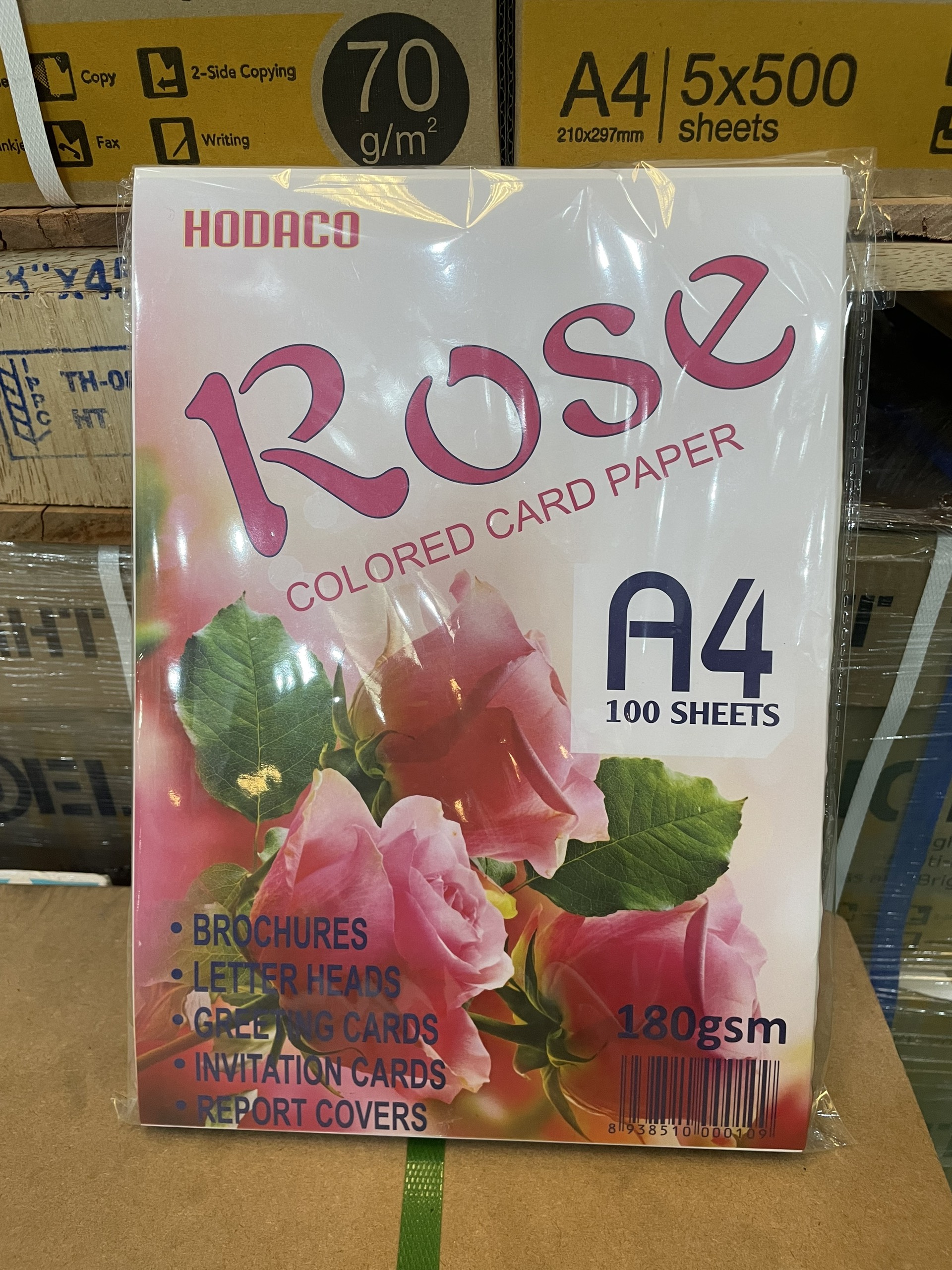 (Xấp 100 tờ) Giấy bìa Cứng Thái ngoại A4 180gsm