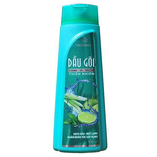 [HCM]Dầu Gội Dầu Gội Chanh - Sả - Bạc Hà Thoraka (400ml)