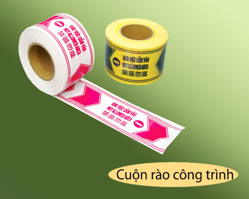 Cuộn rào công trình-cuộn rào cảnh báo.