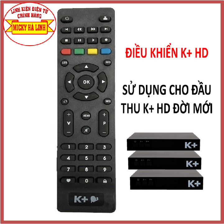 [HCM]Điều khiển K+ HD - Remote K+ HD - Dùng cho đầu thu K+