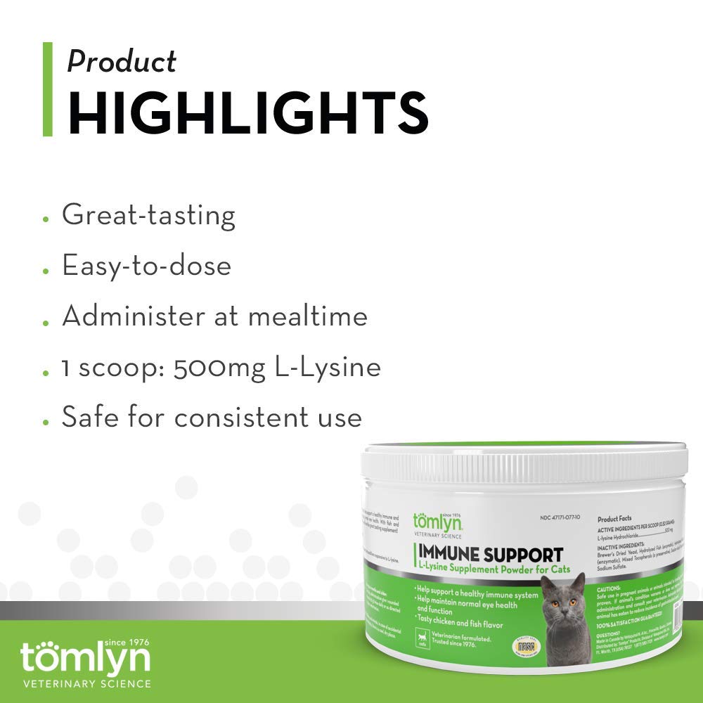Bột Tomlyn Lysine Tăng Đề Kháng Hỗ Trợ Hô Hấp Cho Mèo