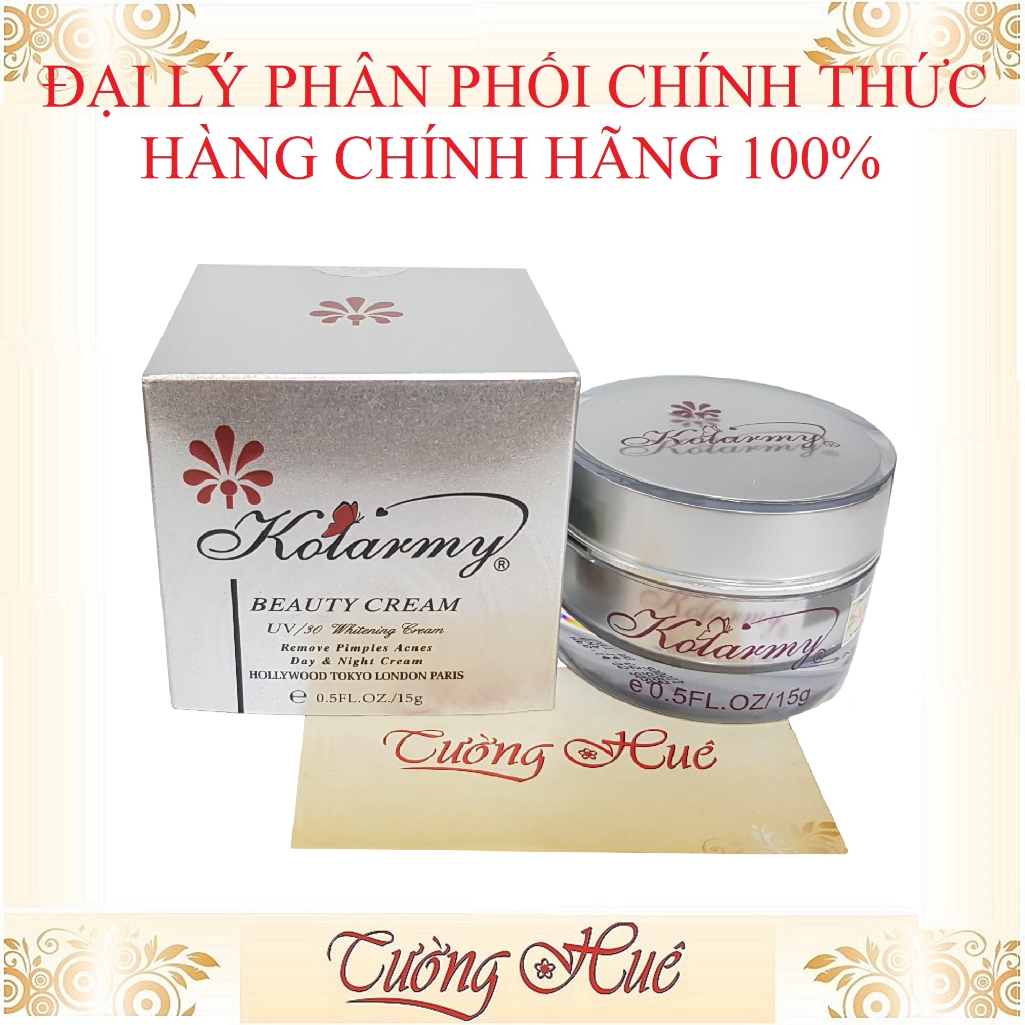 Kem Kolarmy Dưỡng Trắng Da Cao Cấp - Bạc
