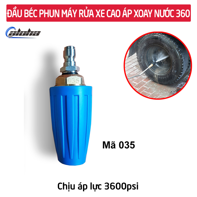 [HCM]Béc xịt rửa cao áp xoáy Turbo 360 độ cho máy rửa xe áp lực cao (Ren nối nhanh 1/4) ( giao màu ngẫu nhiên ) C0004-13