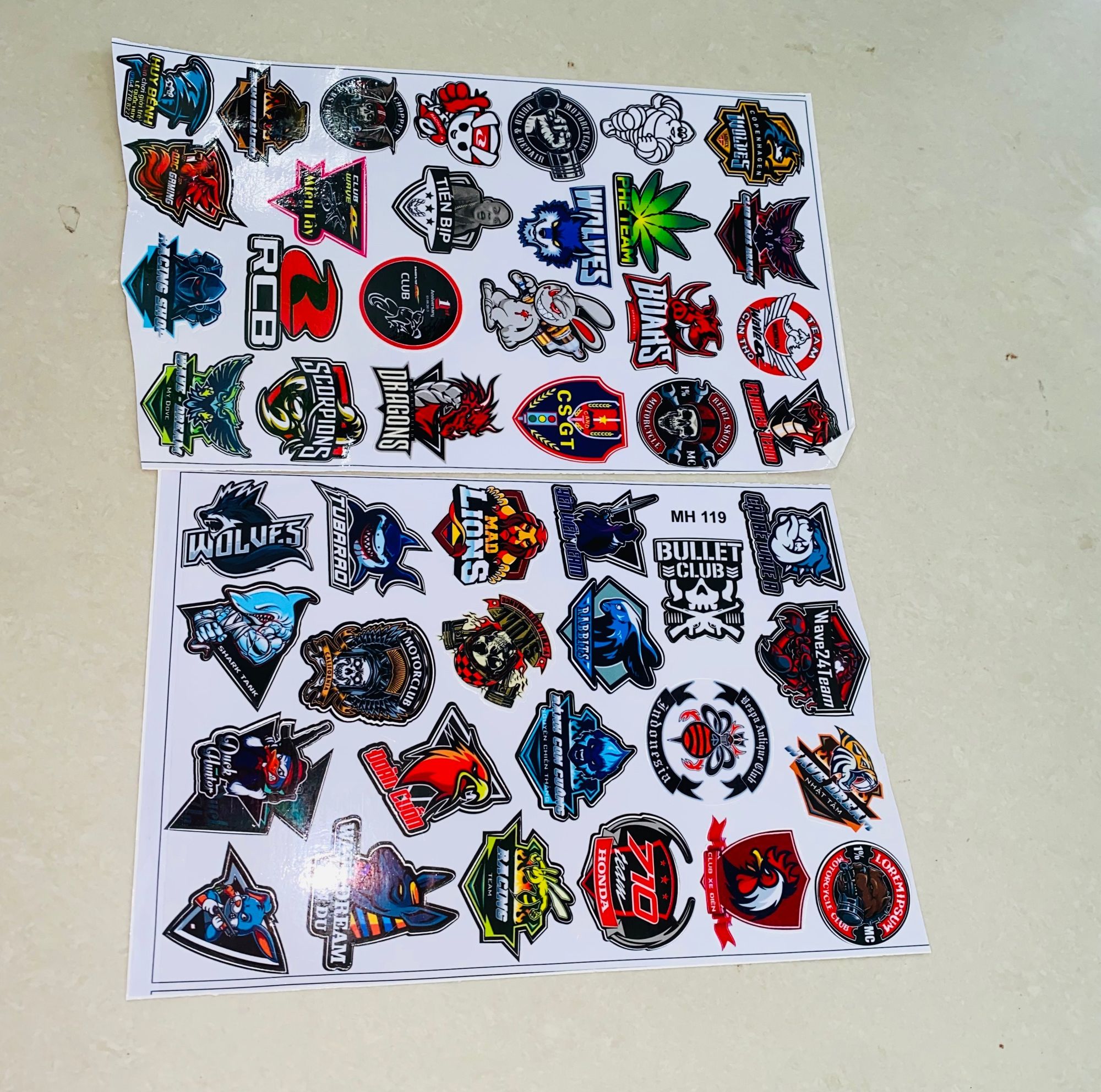 Combo 2 tem logo sticker dán laptop,nón bảo hiểm