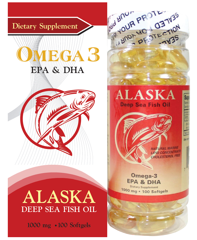 Viên dầu cá omega3 epa and dha alaska polvita 100 vien