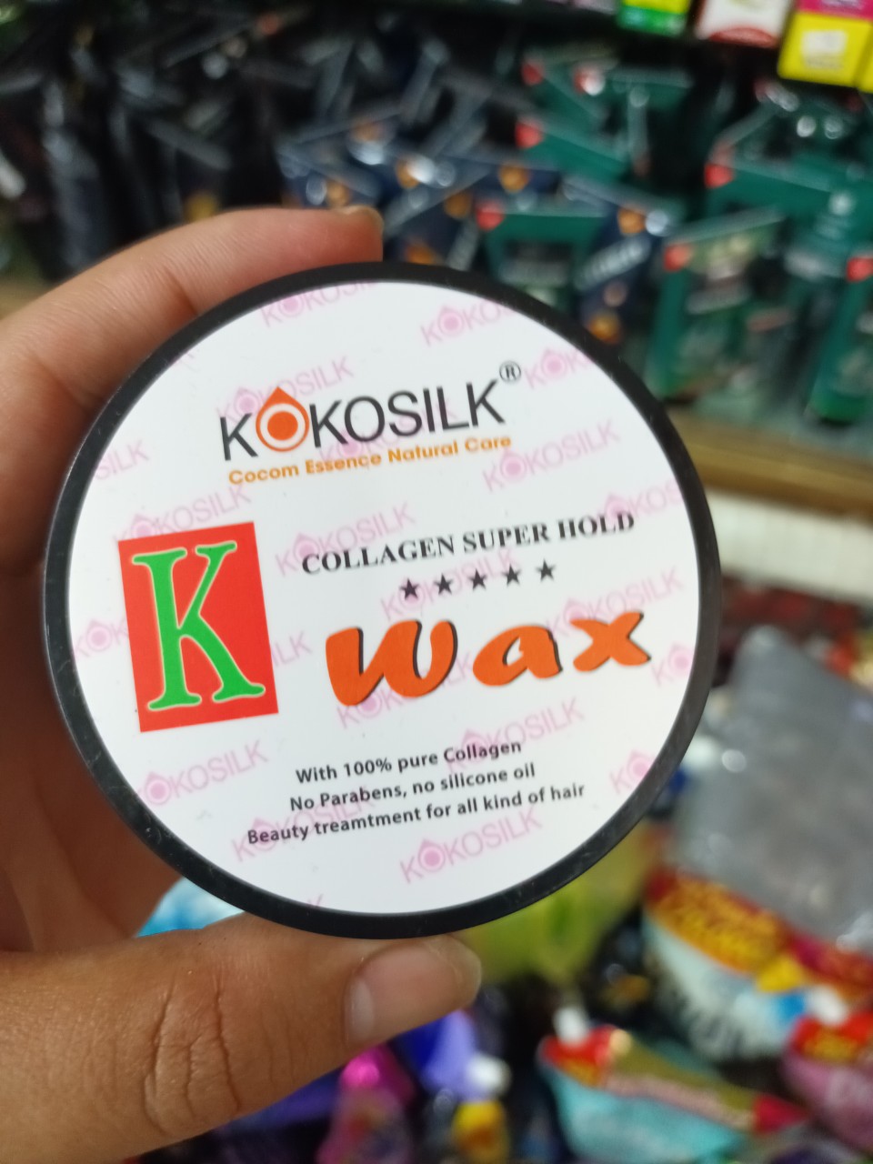 Wax Vuốt Tạo Kiểu Tóc Cứng Kokosilk Collagen