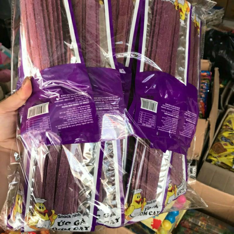 Bịch 30 Gói Ức Cánh Gà Thơm Canh Mầu Tím ( Sỉ Đồ Trẻ Em)