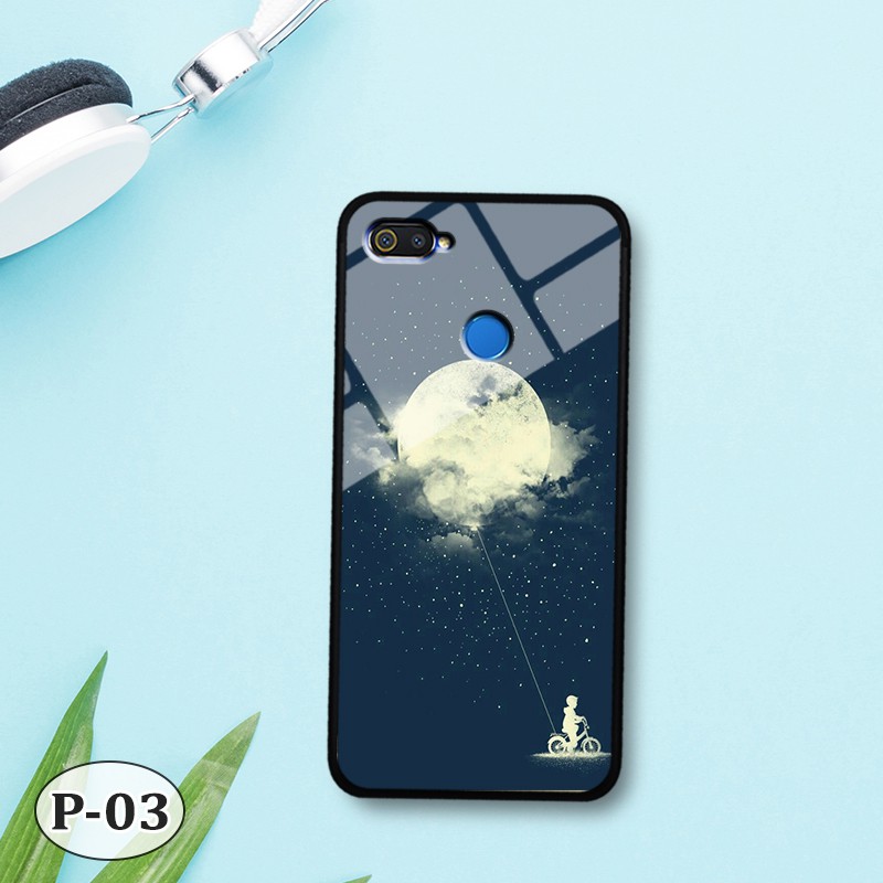 Ốp lưng kính Oppo A5s/ A7/A12- hình 3D