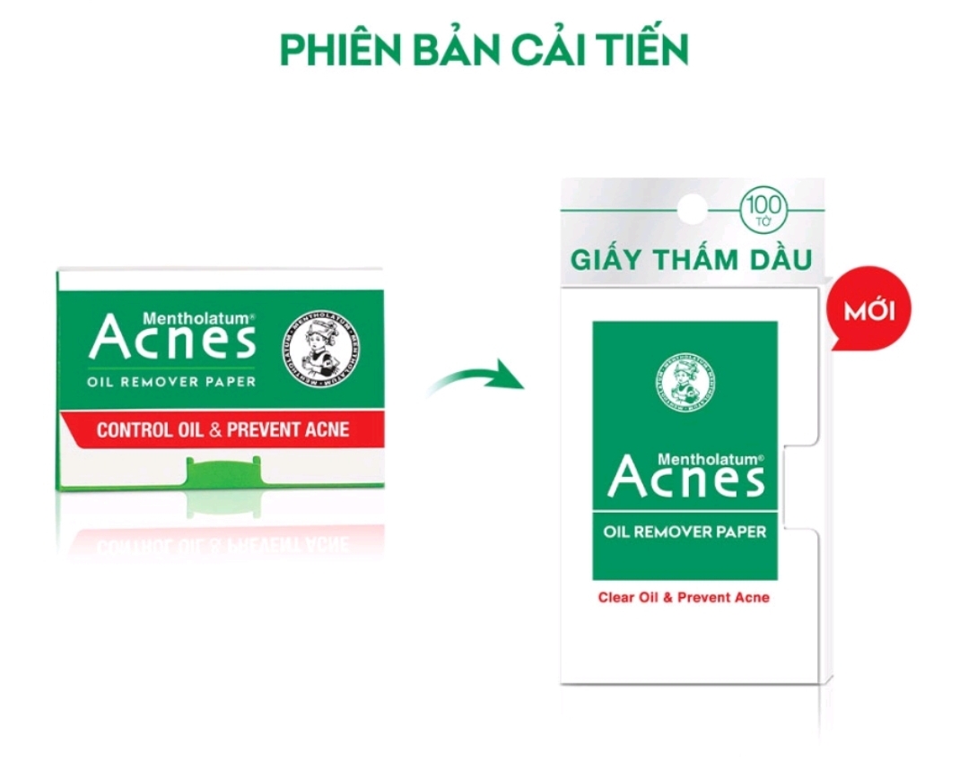 Giấy thấm dầu Acnes Oil Remover 50/100 tờ
