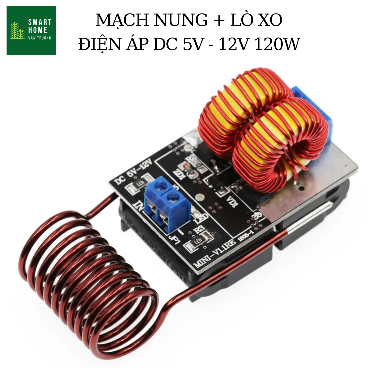 Zvs mini 120w 5v-12v dc high frequency chip