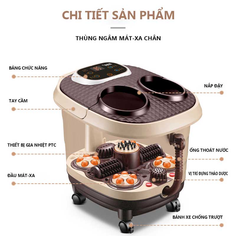 [HCM]Máy massage chân tự động chân máy massage nhiệt
